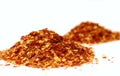 Heaps of red pepper flakes Royalty Free Stock Photo