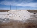 Heaps of salt dryed at salar de uyuni Royalty Free Stock Photo