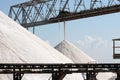 Heaps of salt in Margherita di Savoia, Italy