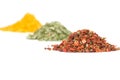 Heaps of various ground spices Royalty Free Stock Photo