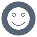 hear eye, adoring Isolated Vector Icon which can be easily modified or edited