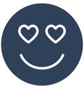hear eye, adoring Vector Isolated Icon which can easily modify or edit