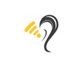 Hear icon logo design template