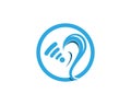 Hear icon logo design template