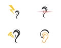 Hear icon logo design vector illustration