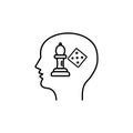heard with games line icon. Signs and symbols can be used for web, logo, mobile app, UI, UX
