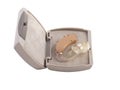 Hearing aid in box Royalty Free Stock Photo