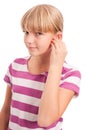 Hearing aid settings Royalty Free Stock Photo