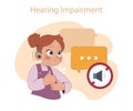 Hearing Impairment concept.