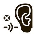 Hearing Impairment Icon Vector Glyph Illustration