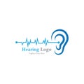 hearing logo and symbol template vector icon. Royalty Free Stock Photo