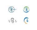 Hearing Logo Template Royalty Free Stock Photo