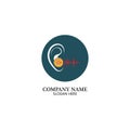 Hearing Logo Template Royalty Free Stock Photo