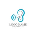 Hearing Logo Template vector icon design.