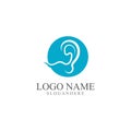 Hearing Logo Template vector icon design.