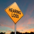 Hearing loss concept. Royalty Free Stock Photo