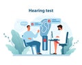 Hearing Test Procedure. Detailed illustration
