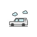 hearse, death, car outline icon. detailed set of death illustrations icons. can be used for web, logo, mobile app, UI, UX