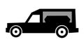 Hearse and funeral car Royalty Free Stock Photo