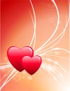 Heart on Abstract Modern Light Background Royalty Free Stock Photo