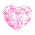 Heart with abstract pink background