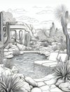 Desert Oasis, Tranquil Haven, Nature's Mirage