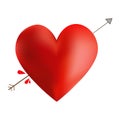 Heart Arrow Royalty Free Stock Photo