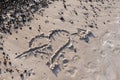 Heart with Arrow in the sand