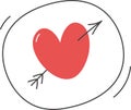 Heart With Arrow Sticker