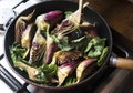Heart of artichoke food photography recipe idea