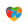 Heart Autism Awareness Illustration