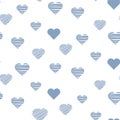 Heart baby cute seamless vector pattern.