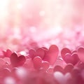 heart background colorful pink for happy valentine Royalty Free Stock Photo