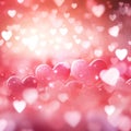 heart background colorful pink for happy valentine Royalty Free Stock Photo