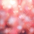 heart background colorful pink for happy valentine Royalty Free Stock Photo