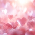 heart background colorful pink for happy valentine Royalty Free Stock Photo