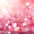 heart background colorful pink for happy valentine Royalty Free Stock Photo