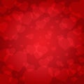 seamless heart pattern and background vector illustration