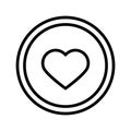 heart badge icon