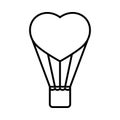 Vector heart balloon