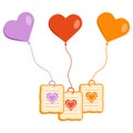 Heart Balloon Cookies Bake Sweet Love Relationship