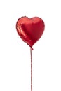 Heart Balloon. Set of red foil balloons on white background. Banner design Royalty Free Stock Photo