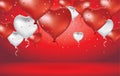 Heart Balloon and White Royalty Free Stock Photo