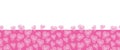 Heart Balloons-Love in Parise Seamless Repeat Pattern Background in pink Royalty Free Stock Photo