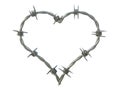Heart of Barbed Wire Royalty Free Stock Photo