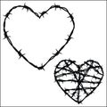 Heart of barbed wire