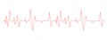 Heart beat diagram. ECG electrocardiogram chart. Red cardiac rhythm line. Cardio test sign. Cardiology hospital symbol Royalty Free Stock Photo