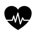 Heart beat icon Royalty Free Stock Photo