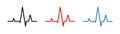 Heart beat line. Medical pulse icon. Health care concept. Vector isolated illustation