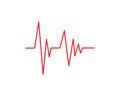 heart beat line vector Royalty Free Stock Photo